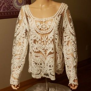 White lace top